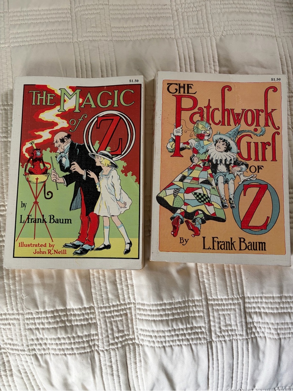 The Patchwork Girl of Oz by L. Frank Baum  and The Magic of Oz. Vintage books